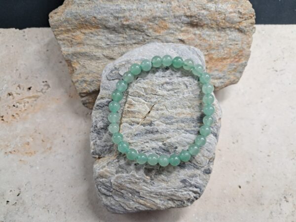 Bracelet aventurine verte perles 6mm