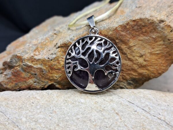 Pendentif arbre de vie améthyste (2.5cm)