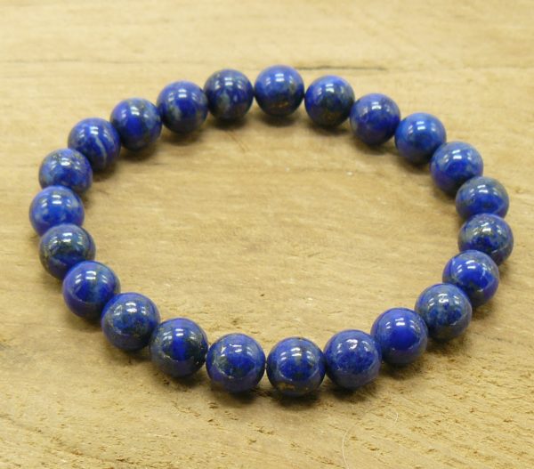 Bracelet Lapis lazuli perles de 8 mm