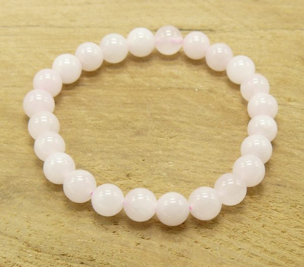 Bracelet Quartz rose 8 mm