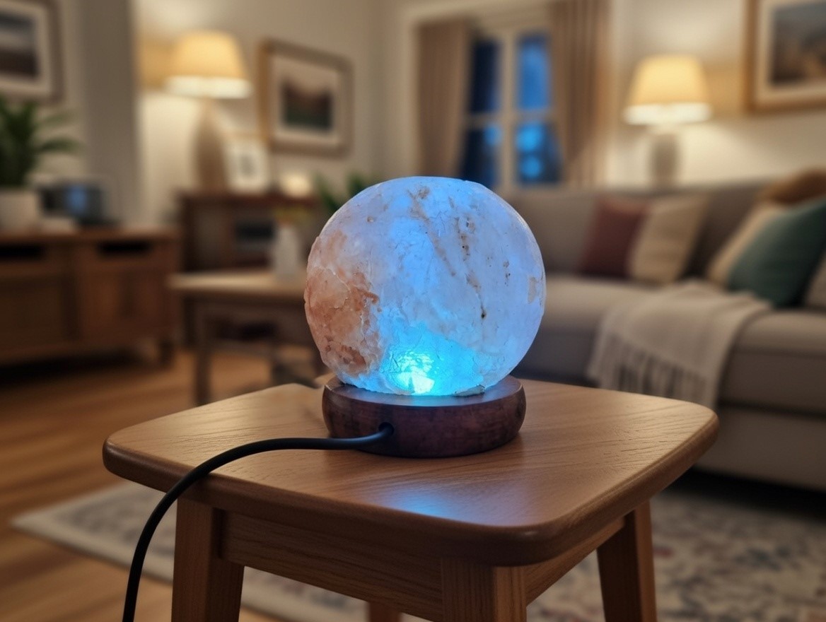 Lampe de sel boule à couleurs variables (port USB)