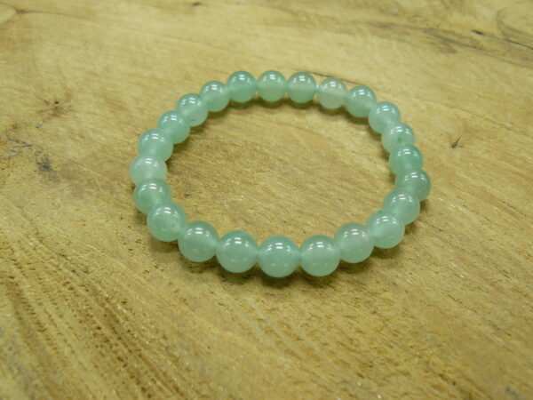 Bracelet aventurine verte perles 8 mm