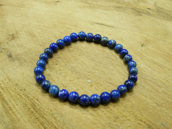 Bracelet lapis lazuli perles 6 mm